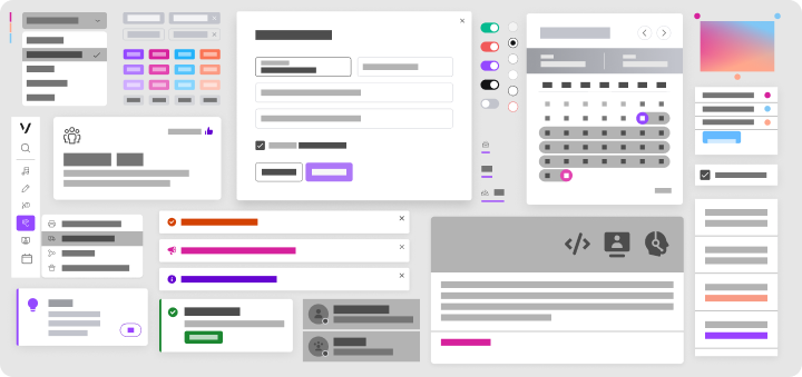 Vivid components illustration